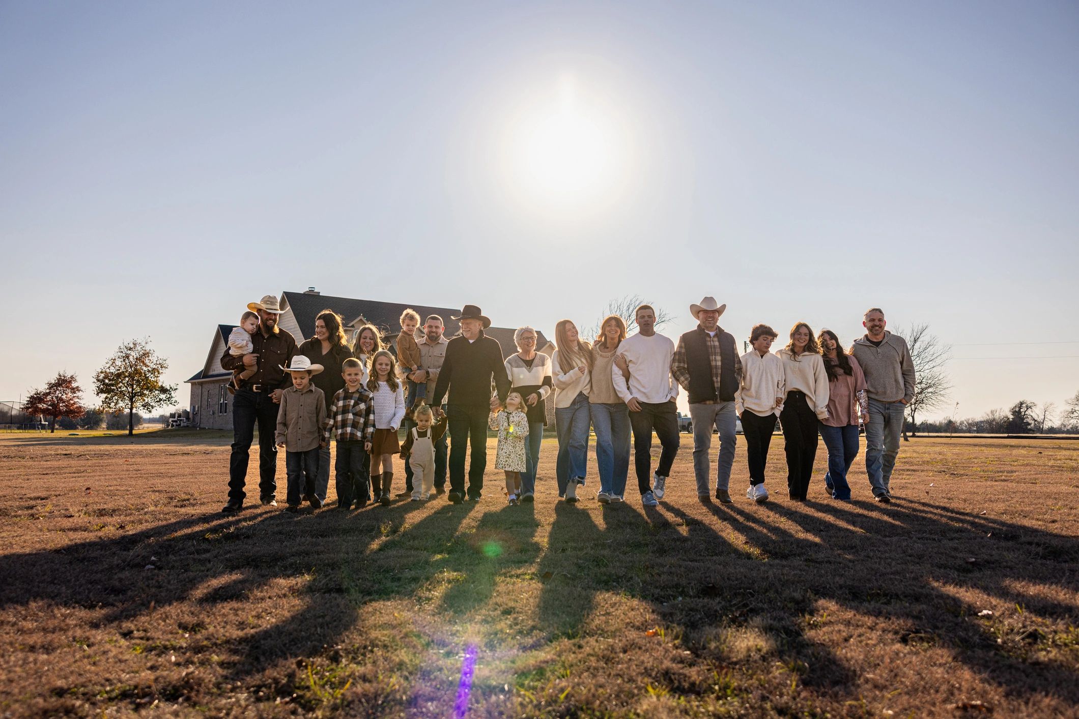 Volunteers gathered outdoors for a community event