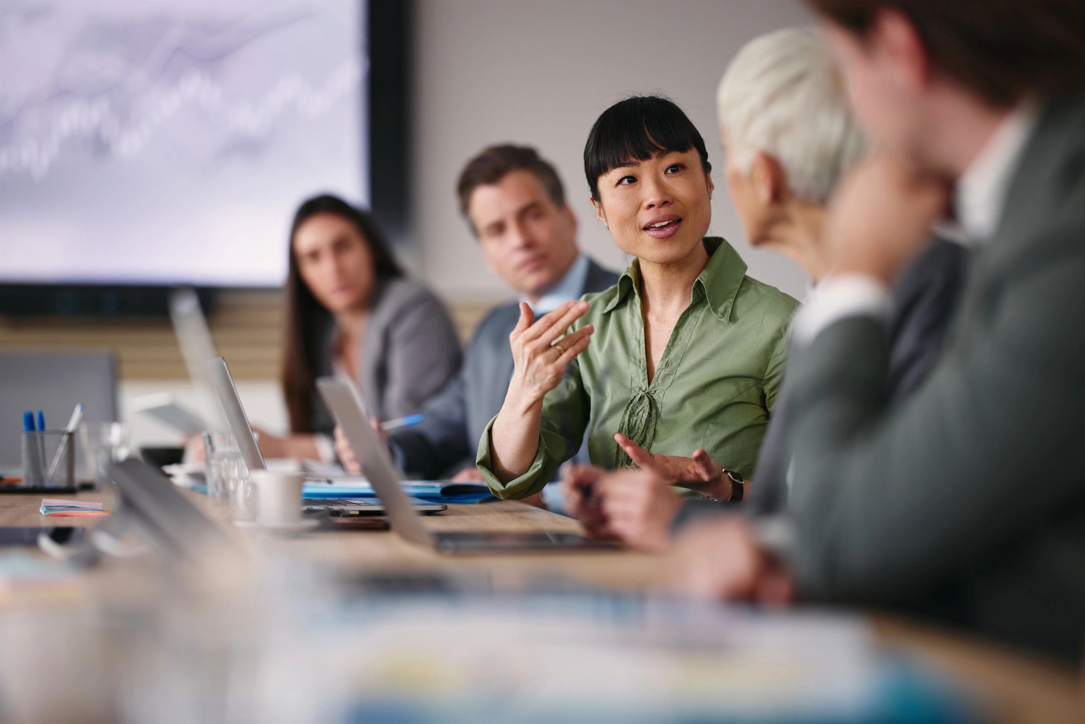 Community leaders in a meeting